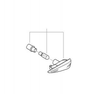 Фонарь указателя поворота BMW 63137165915