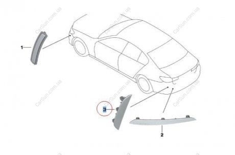 Облицовка бампера BMW 63147857005