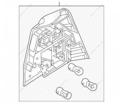 Кожух фари П BMW 63217165866