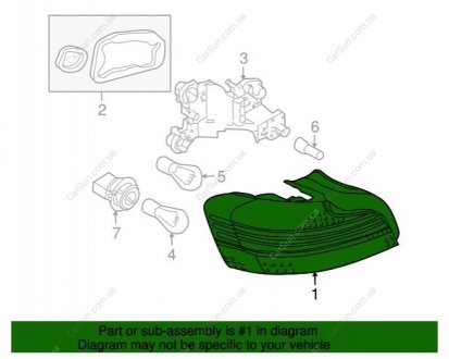 Задний фонарь BMW 63217285642