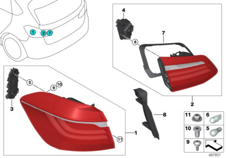 Оригинальная запчасть BMW 63217329789