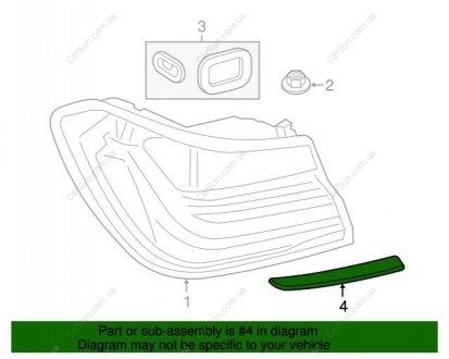 Планка декор Л Зд BMW 63217378075