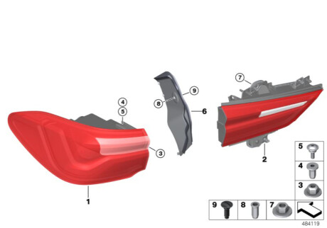 Оригинальная запчасть BMW 63217420738