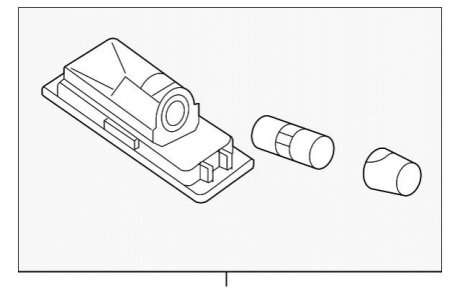 ФОНАРЬ ПОДСВЕТКИ НОМЕРНОГО ЗНАКА BMW 63267165735