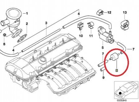 Зворотній клапан BMW 64111363062