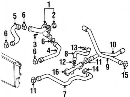 Шланг радіатора BMW 64211394295