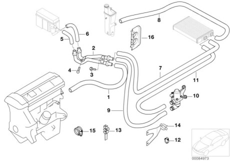 Патрубок радиатора BMW 64216903312