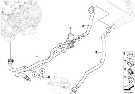 Автономное отопление водяное Ва 642020 BMW 64219111764