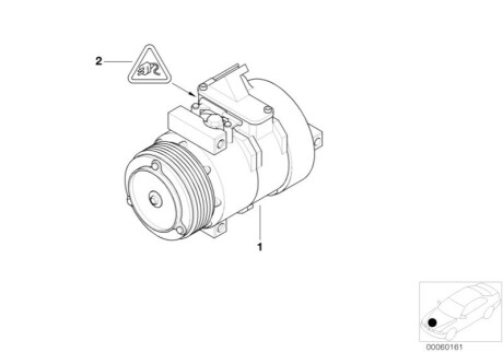 Компрессор кондиционера BMW 64506917866