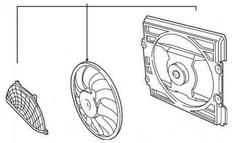 Вентилятор охлаждения двигателя BMW 64508363149