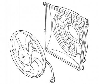 Вентилятор, конденсатор кондиціонера BMW 64508372039 (фото 1)