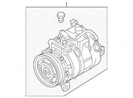 Компрессор кондиционера BMW 64509180548