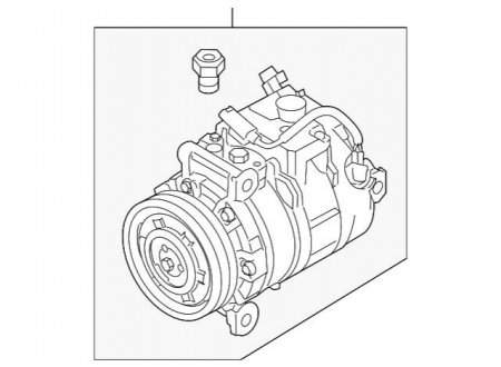 Компрессор кондиционера BMW 64509180549