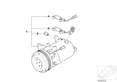 Компресор кондиціонера BMW 64509182795