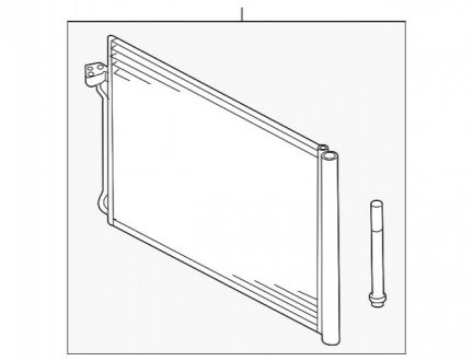 Радиатор кондиционера BMW 64509239944