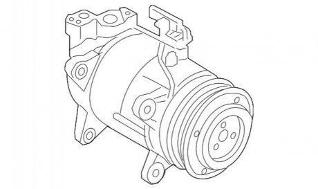 Компрессор переменного тока WO Magnetic 645014 BMW 64525A3F1D1