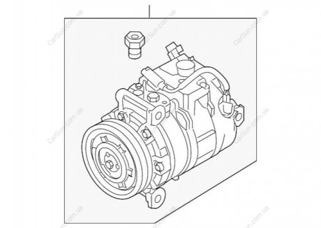 Компрессор кондиционера BMW 64526918749