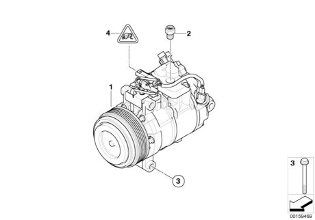 Компрессор, кондиционер BMW 64526987862