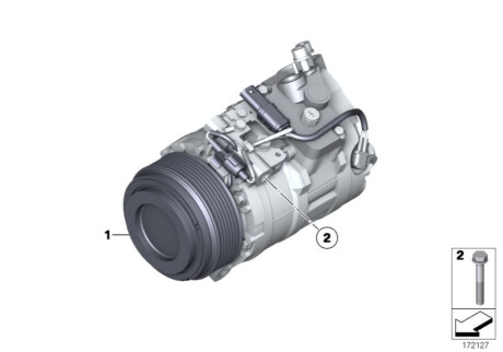 Компрессор, кондиционер BMW 64526987890