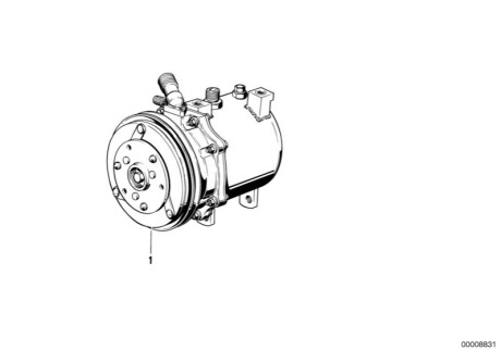 Компрессор кондиционера BMW 64528385912