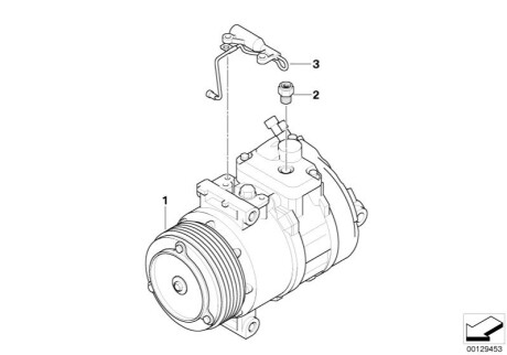 Компресор, кондиціонер BMW 64529145353