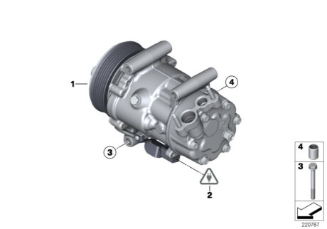 Компрессор, кондиционер BMW 64529223392