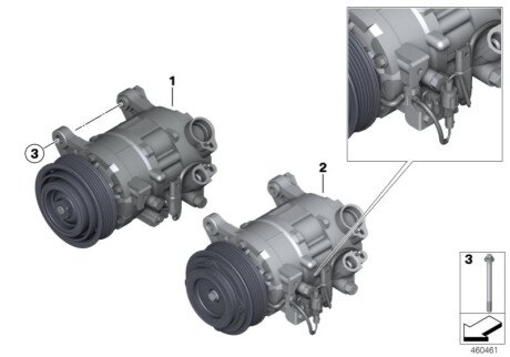 Компресор кондиціонера BMW 64529330827