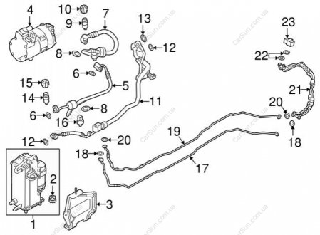 Компрессор кондиционера BMW 64529496106