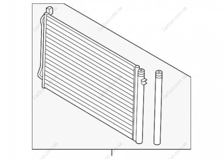 Конденсатор, кондиционер BMW 64539229021