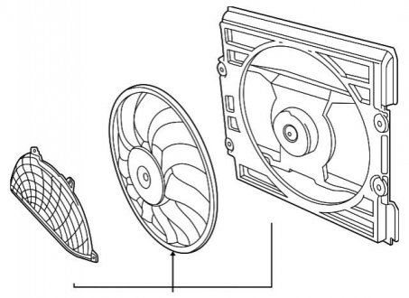 Вентилятор, охолодження двигуна BMW 64546921379