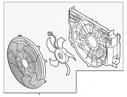 Вентилятор, конденсатор кондиціонера BMW 64546921381