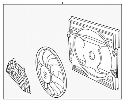 Вентилятор, охлаждение двигателя BMW 64546988913
