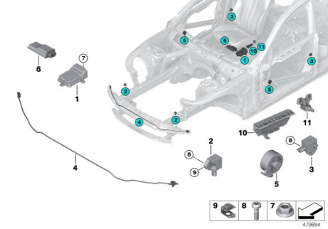 Оригинальная запчасть BMW 65776994533