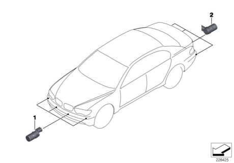 Ультразвуковий датчик Carbon Bl 662010 BMW 66206989164