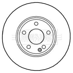 Гальмiвнi диски BorgWarner BBD5268