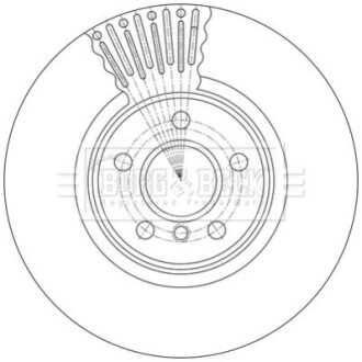 Гальмiвнi диски BorgWarner BBD7022S (фото 1)