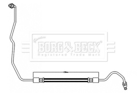 Гальмiвний шланг REAR LH BorgWarner BBH8596 (фото 1)