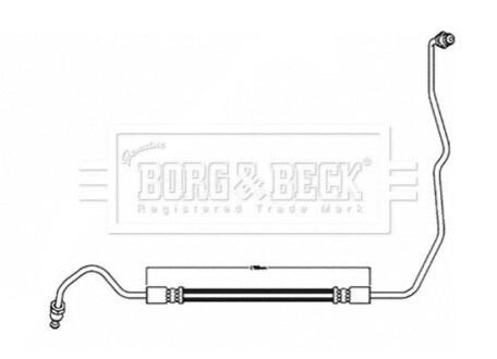 Шланг тормозной (задний) Renault Megane/Scenic 09- (R) (195mm) BorgWarner BBH8597