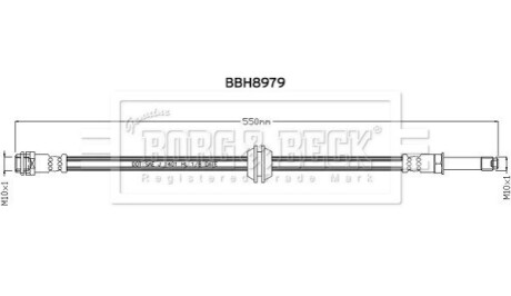 Гальмiвний шланг BorgWarner BBH8979