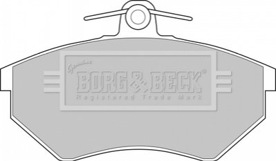 Гальмівні колодки, дискове гальмо (набір) BorgWarner BBP1406 (фото 1)