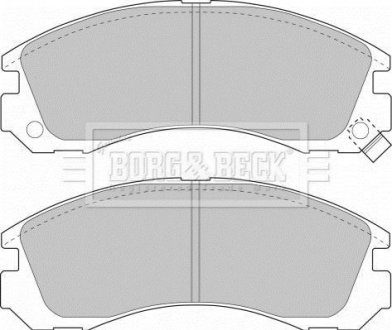 Комплект гальмівних колодок BorgWarner BBP1449 (фото 1)