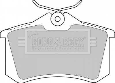 Колодки дискового гальма BorgWarner BBP1512