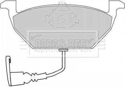 Колодки дискового тормоза BorgWarner BBP1617