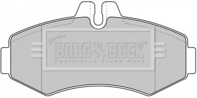 Комплект гальмівних колодок BorgWarner BBP1664 (фото 1)