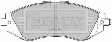 Комплект тормозных колодок BorgWarner BBP1881