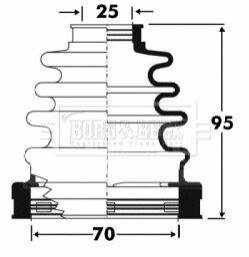 Пыльник BorgWarner BCB2864