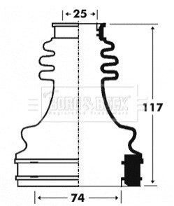 Пыльник BorgWarner BCB2916