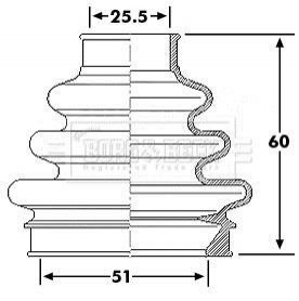 Пыльник BorgWarner BCB6189