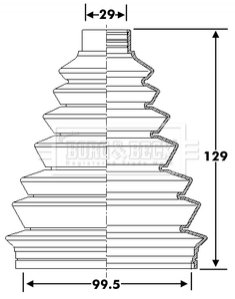 Пыльник BorgWarner BCB6278