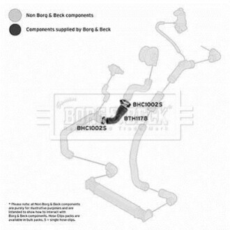 Шлангопровод BorgWarner BTH1178